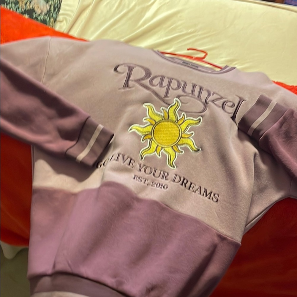 Disney Rapunzel Tangled Embroidered Crewneck
